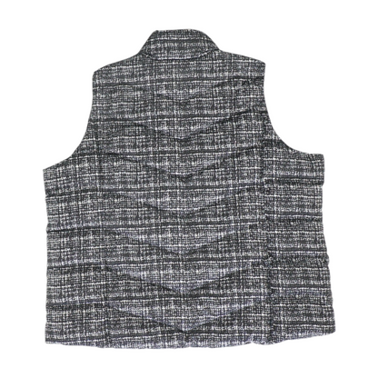 Black Plus Size Abstract Vest