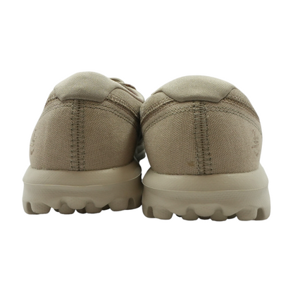 Beige Low-Top Athletic Shoes
