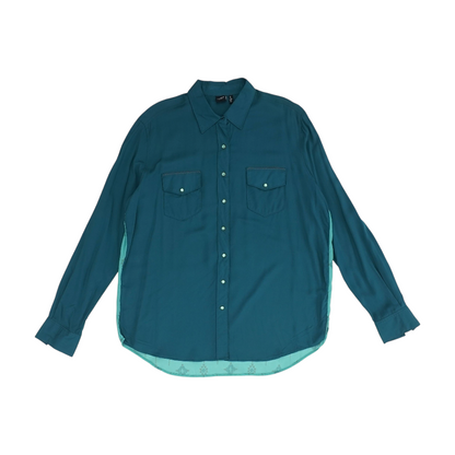 Teal Button Down