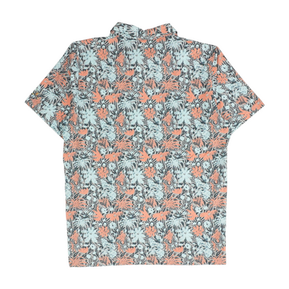 Travis Mathew Gray Floral Short Sleeve Polo – Image 2