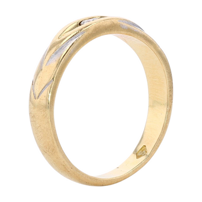 18K Yellow Gold Diamond Band Ring