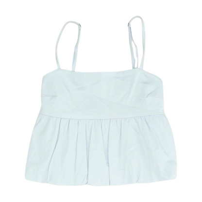 Blue Cropped Blouse