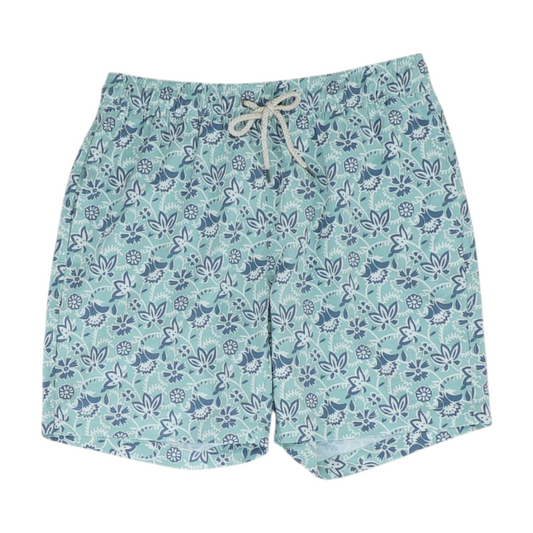 Green Floral Swim Bottom