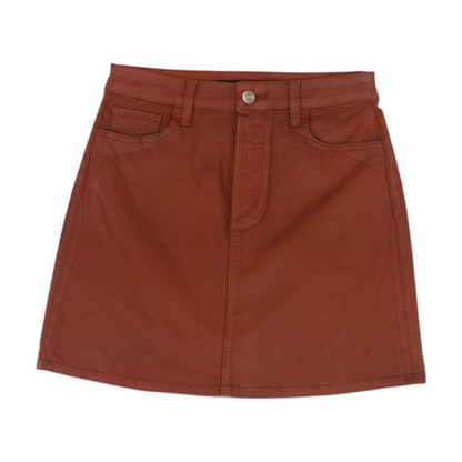 Rust Mini Skirt