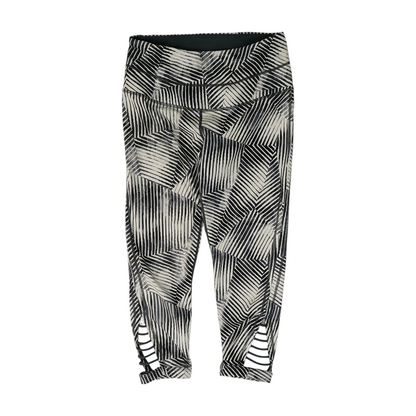 Gray Abstract Active Leggings