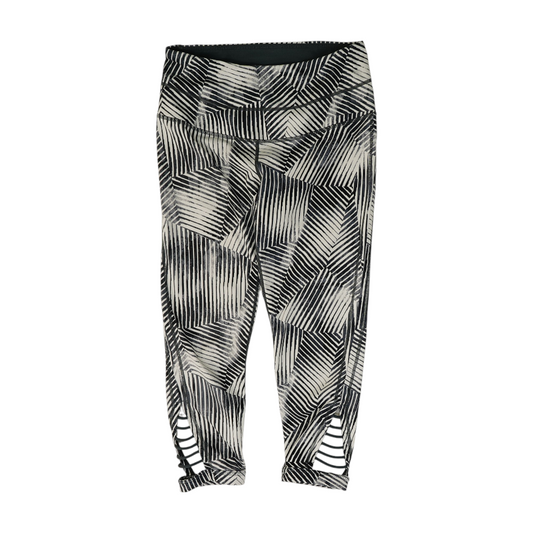 Gray Abstract Active Leggings