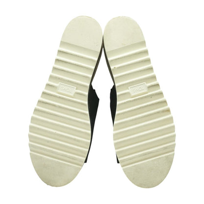 Black Wedged Sandals