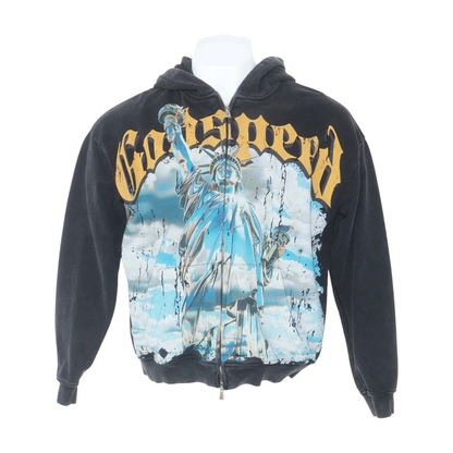 Fall-Winter 2023 Black Chrome Liberty Full Zip Hoodie