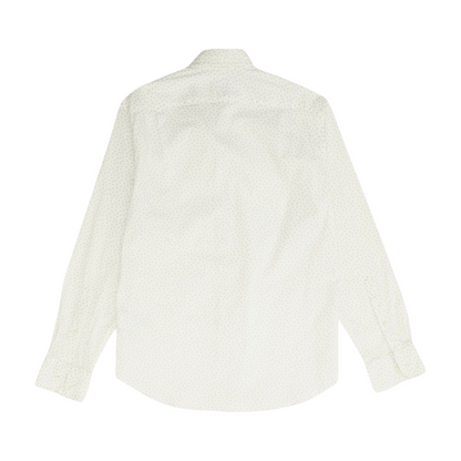 White Floral Long Sleeve Button Down