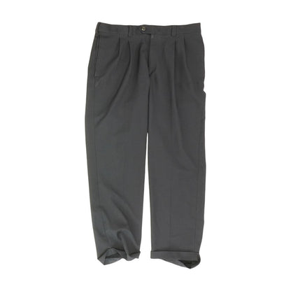 Black Solid Dress Pants