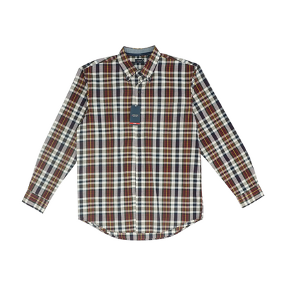 Multi Plaid Long Sleeve Button Down