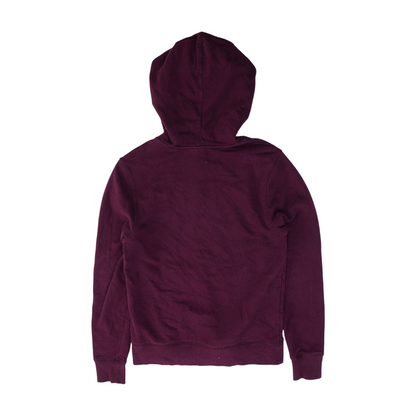 Maroon Solid Hoodie Pullover