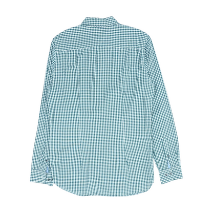Green Check Long Sleeve Button Down