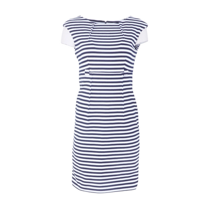 Black Striped Mini Dress