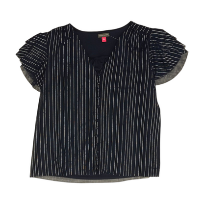 Navy Striped Blouse
