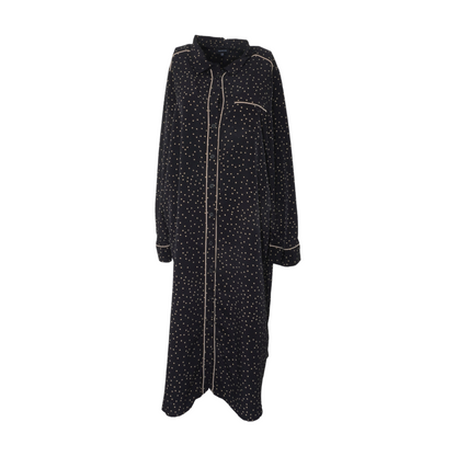 Black Polka Dot Midi Dress