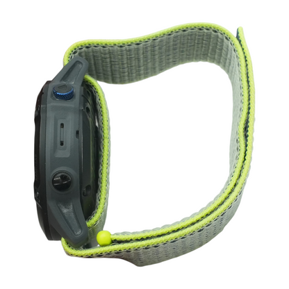 47mm Fenix 6 Pro Solar Ed. Gray Smartwatch Green Band M/L