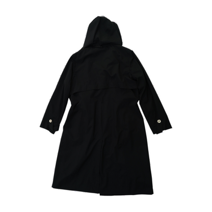 Black Solid Rain Coat
