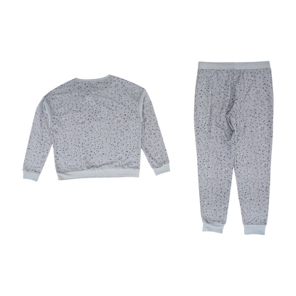 Gray Polka Dot Pajama Set