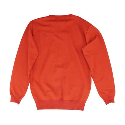 Red Solid Pullover Sweater