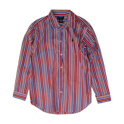 Multi Striped Long Sleeve Button Down