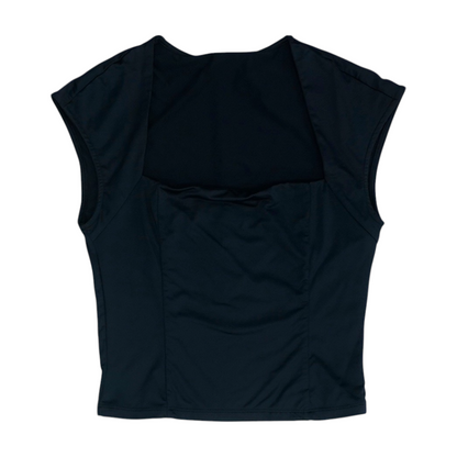 Black Cropped Blouse