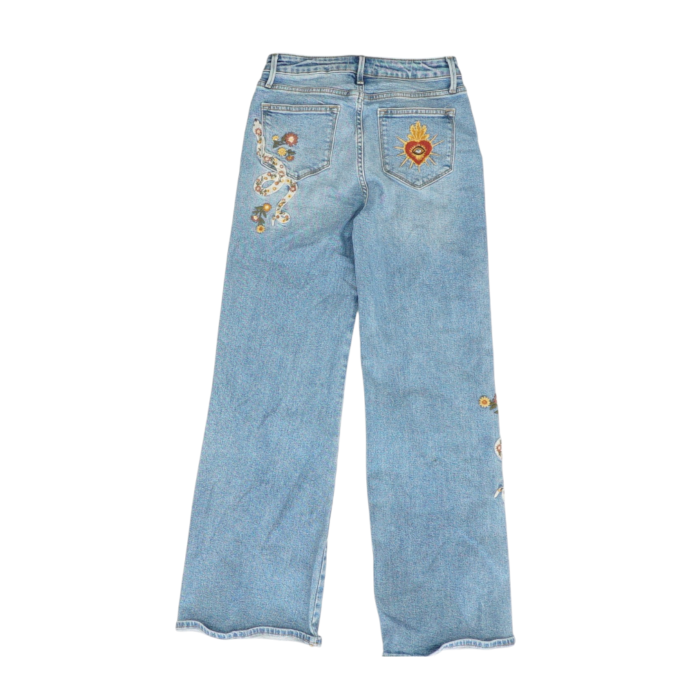 Blue Wide Leg Jeans