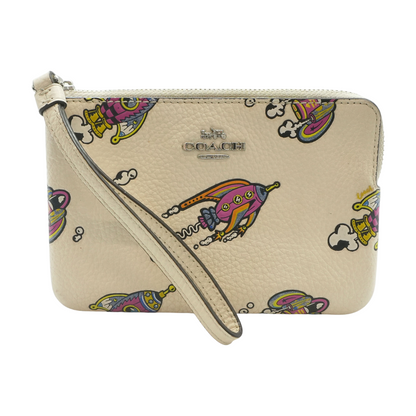 Cream Wristlet Wallet
