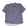 Navy Paisley Short Sleeve Button Down