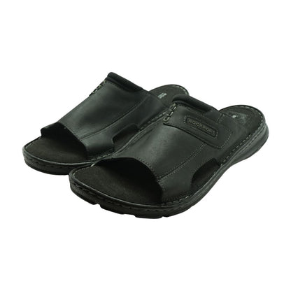 Black Casual Slide Sandals