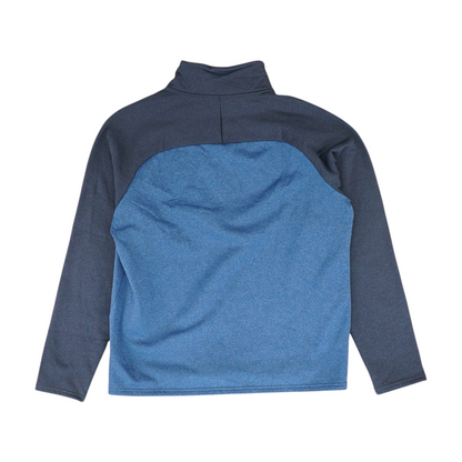 Blue Color Block 1/4 Zip Pullover
