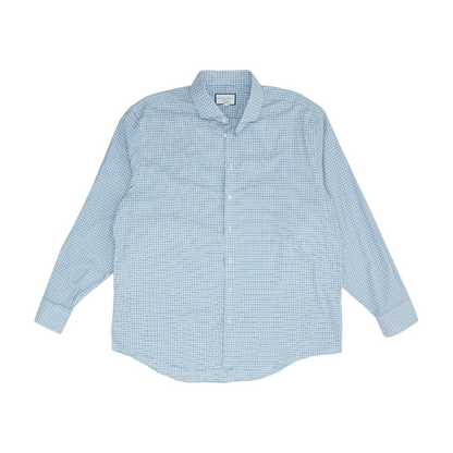 White Check Long Sleeve Button Down