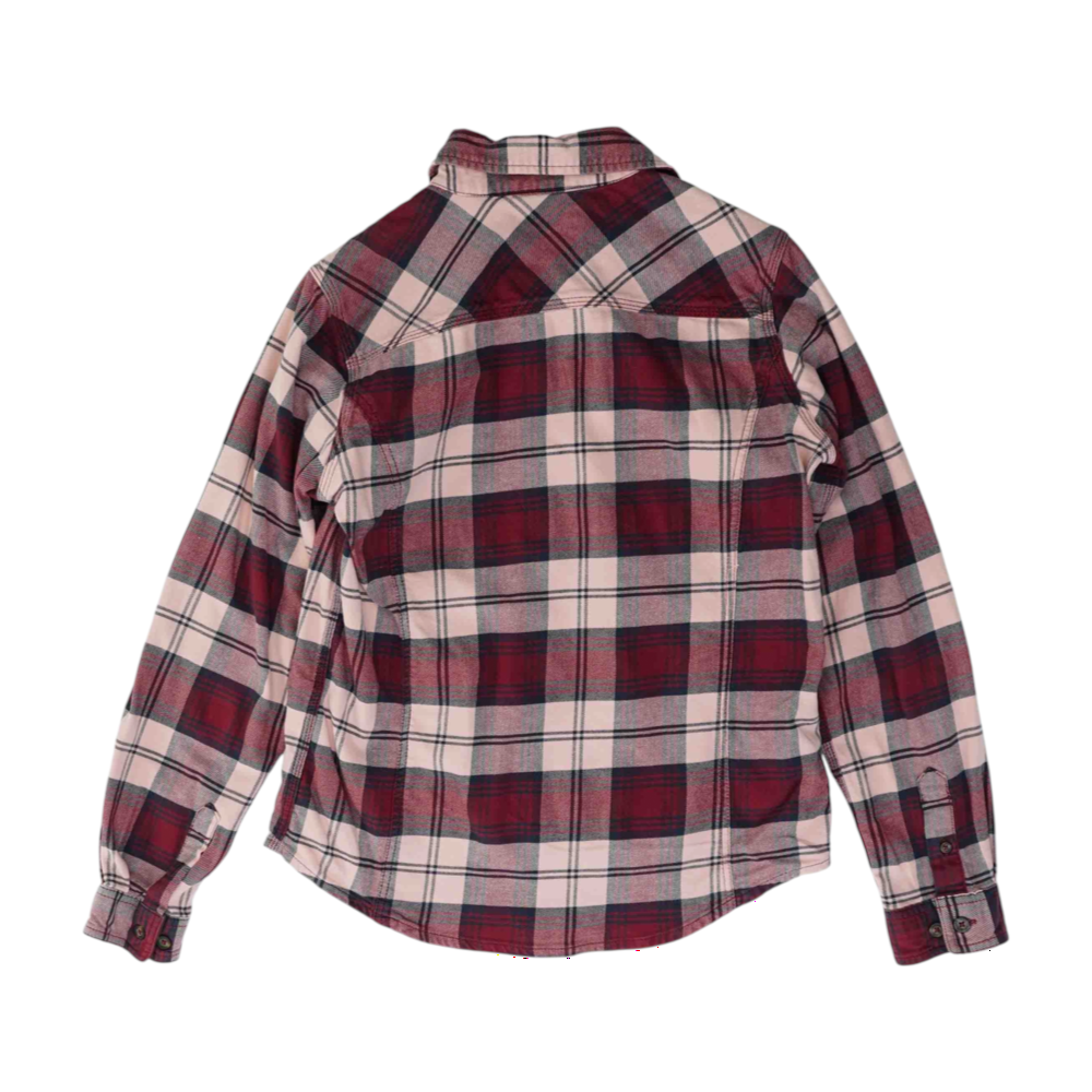 Pink Plaid Flannel Button Down
