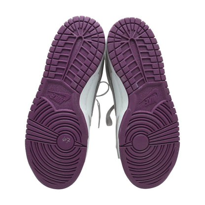 Dunk Low Purple Leather Athletic Shoes