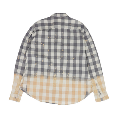 Gray Check Flannel Button Down