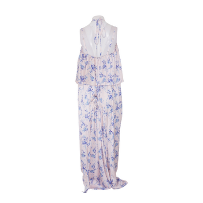 Pink Floral Midi Dress