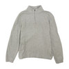 Gray Solid 1/4 Zip Pullover