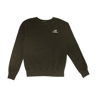 Black Solid Sweatshirt Pullover