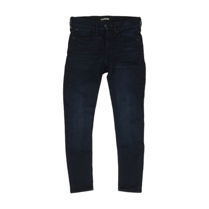 Navy Solid Mid Rise Jeans