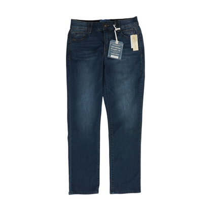 Blue Petite Straight Jeans