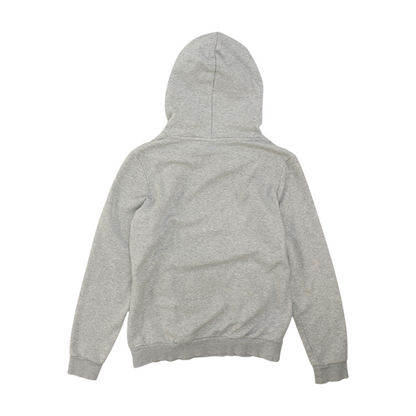 Gray Solid Hoodie Pullover