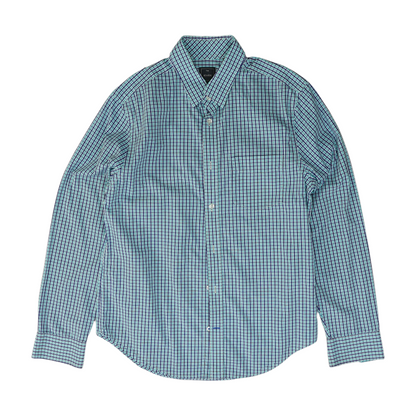 Blue Check Long Sleeve Button Down