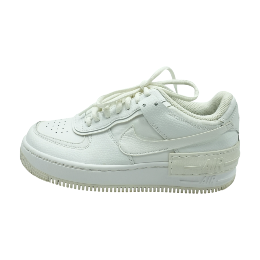 Nike Air Force 1 Low Shadow Triple White Low-Top Athletic Shoes – Image 1