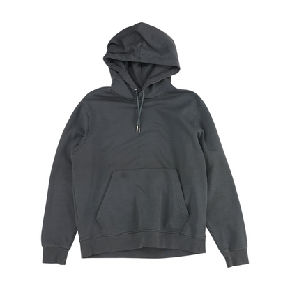 Gray Solid Hoodie Pullover