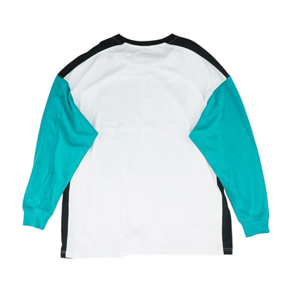 White Color Block T-Shirt