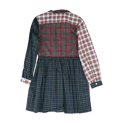 Navy Plaid Dress