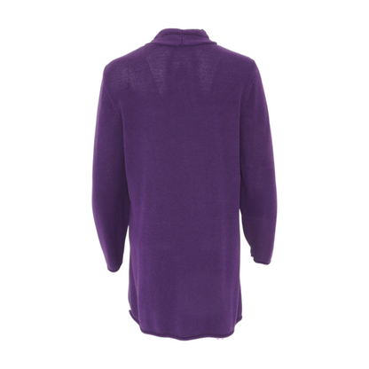 Purple Cardigan Sweater