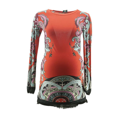 Red Graphic Maternity Mini Dress