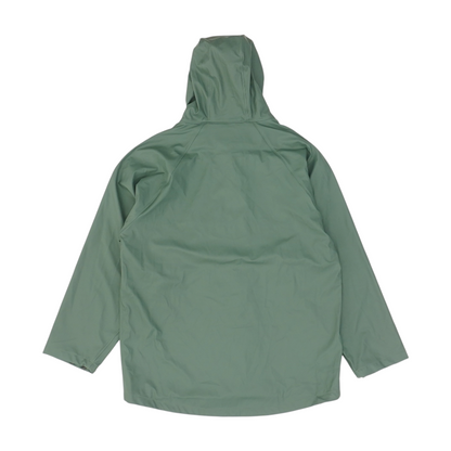 Green Solid Rain Jacket