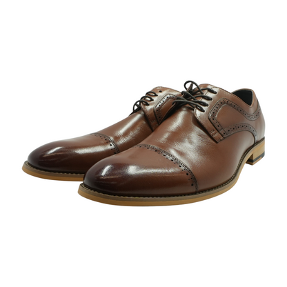 Brown Lace-Up Dress Shoes